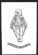 Exlibris Anneliese Kreyenberg, Baby Mit Umhang  - Ex-libris