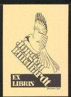 Exlibris Jorgen Lindhardt, Vogel Mit Flügelschlag  - Ex Libris