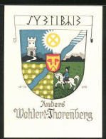Exlibris Anders Wohlert-Thorenberg, Wappen Mit Reiter Und Burgturm  - Ex Libris