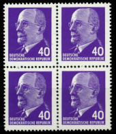 DDR DS WALTER ULBRICHT Nr 936XyII Postfrisch VIERERBLOC X8DBD1A - Unused Stamps