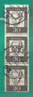 80 ALEMANIA FEDERAL(OCCIDENTAL) 227 X 3 En Tira Vertical YT  Usados TT: Personalidades , Kant - Usati