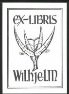 Exlibris Wilhjelm, Blumenblüte  - Ex-libris