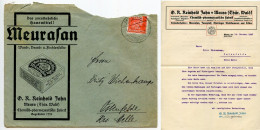 Germany 1927 Cover & Letter; Meura (Thüringerw) - Meurasan, O.R. Reinhold Jahn To Ostenfelde; 15pf. Immanuel Kant - Brieven En Documenten