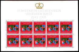 LIECHTENSTEIN BLOCK KLEINBOGEN Nr 496 Postfrisch KLEINB S0DF412 - Blokken