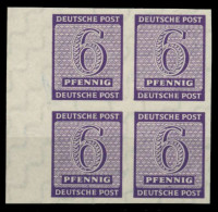 SBZ WESTSACHSEN Nr 117Xa Postfrisch VIERERBLOCK X6CE52E - Autres & Non Classés