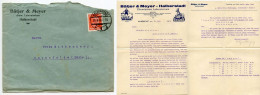 Germany 1928 Cover & Letter; Halberstadt - Bätjer & Meyer, Chem. Laboratorium To Ostenfelde; 15pf. Immanuel Kant - Storia Postale