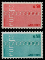 ANDORRA (FRANZ. POST) 1971 Nr 232-233 Postfrisch SB147CA - Neufs