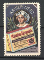 Reklamemarke Columbus-Eiernudeln Von Kaiser-Otto, Hausfrau Und Nudelverpackung  - Vignetten (Erinnophilie)