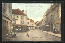 CPA Chagny, Entree De La Rue Du Bourg  - Chagny
