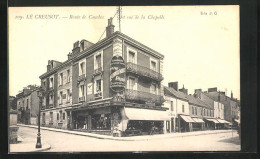 CPA Le Creusot, Route De Couches Et Rue De La Chapelle  - Le Creusot