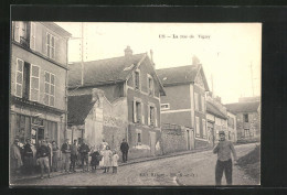 CPA Vigny, La Rue, Vue Partielle  - Vigny