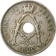 Belgique, 25 Centimes, 1922, Cupro-nickel, TTB+, KM:69 - 25 Cent