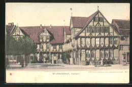 AK Wolfenbüttel, Rathaus Mit Marktplatz  - Wolfenbüttel