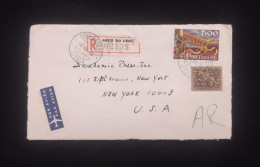 C) 1974. PORTUGAL. AIRMAIL ENVELOPE SENT TO USA. MULTIPLE XF STAMPS - Other & Unclassified
