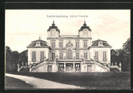 AK Ludwigsburg, Vorderansicht Vom Schloss Favorite  - Ludwigsburg