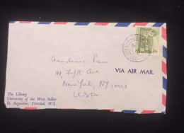 C) 1960. TRINIDAD AND TOBAGO. AIRMAIL ENVELOPE SENT TO USA. 2ND CHOICE - Andere & Zonder Classificatie