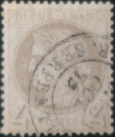 X1178 - FRANCE - CERES N°52 - CàD De PARIS (Seine) RUE SERPENTE Du 31 OCTOBRE 1875 - Cote (2024) : 60,00 € - 1871-1875 Ceres