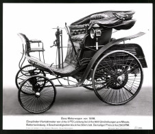 Archiv-Fotografie Auto Benz Motorwagen Von 1898  - Cars