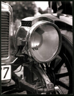 Archiv-Fotografie Auto-Automobildetail, Karbid-Lampe, Scheinwerfer, Grossformat 29 X 22cm  - Auto's