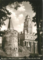 72976623 Paczkow Wehrturm Pfarrkirche Handabzug Paczkow - Pologne