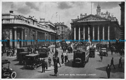 R079832 Bank And Royal Exchange. London. Valentine. Photo Brown Series - Sonstige & Ohne Zuordnung