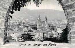 72974456 Bingen Rhein Durchblick Zur Stadt Kirche Bingen Rhein - Bingen