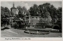 72974304 Augsburg Freilichtbuehne Mit Rotem Tor Bromsilber Imitation Augsburg - Augsburg