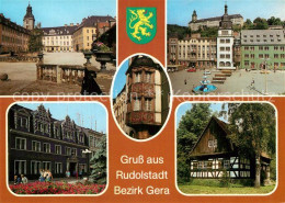 72972852 Rudolstadt Schloss Heidecksburg Markt Erker Rathaus Gaststaette Volksku - Rudolstadt