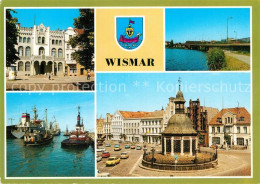 72972847 Wismar Mecklenburg Stadthaus Marktplatz Hochbruecke Muehlenteich Schlep - Wismar