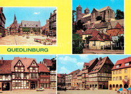 72972819 Quedlinburg Rathaus Dom Klopstockhaus Markt Altstadt Fachwerkhaeuser Qu - Sonstige & Ohne Zuordnung