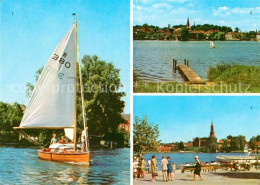 72972638 Malchow Malchower See Blick Zur Stadt Bootsanleger Ehemaliges Kloster M - Sonstige & Ohne Zuordnung