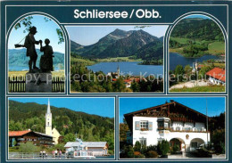 72972558 Schliersee Landschaftspanorama Alpen Denkmal Ortsmotiv Mit Kirche Ratha - Schliersee