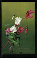 Künstler-AK M. Billing: Blumengesteck Mit Blattgrün  - Billing, M.
