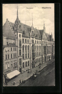 AK Magdeburg, Strasse Vor Der Hauptpost  - Maagdenburg