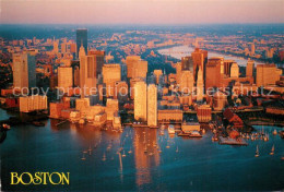 73744485 Boston_Massachusetts Fliegeraufnahme Sun Rising Downtown - Other & Unclassified