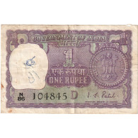 Inde, 1 Rupee, Undated (1970), KM:66, B - India