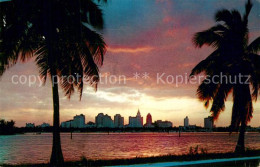 72956963 Miami_Florida Sunset Over The Oceanfront - Autres & Non Classés