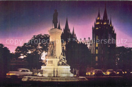 72956892 Salt_Lake_City Brigham Young Monument Temple Street Mormon Church - Andere & Zonder Classificatie