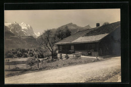 AK Reuti-Hasliberg /Berneroberland, Pension Sternen Mit Wetterhorngruppe  - Hasliberg