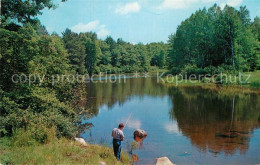 72944175 Quebec Fishing Along A Quiet River Quebec - Unclassified