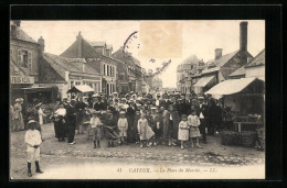 CPA Cayeux, La Place Du Marché  - Other & Unclassified