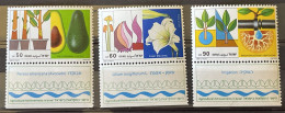 ISRAEL - MnH** - 1988 -  # 1004/1006 - Unused Stamps (with Tabs)