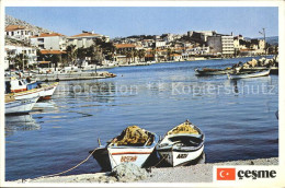 71842410 Cesme Hafen Boote Teilansicht Cesme - Türkei