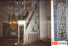 71841660 Edirne Selimiye Cami Ici Ve Bir Cini Panosu Edirne - Turkije