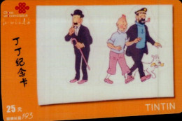 TELECARTE ETRANGERE....TINTIN..DUPONT ET HADDOCK. - Comics