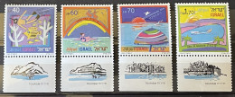 ISRAEL - MH* - 1988 -  # 1007/1010 - Unused Stamps (with Tabs)