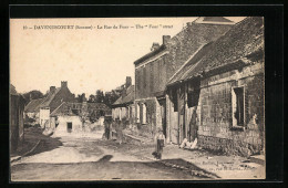 CPA Davenescourt, La Rue Du Four  - Other & Unclassified