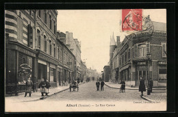 CPA Albert, La Rue Carnot  - Albert