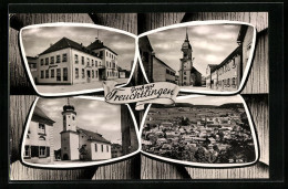 AK Treuchtlingen, Kirche, Strassenpartie Und, Ortsansicht Aus Der Vogelschau  - Other & Unclassified