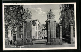 AK Ansbach, Strassenpartie Am Schlosstor  - Ansbach